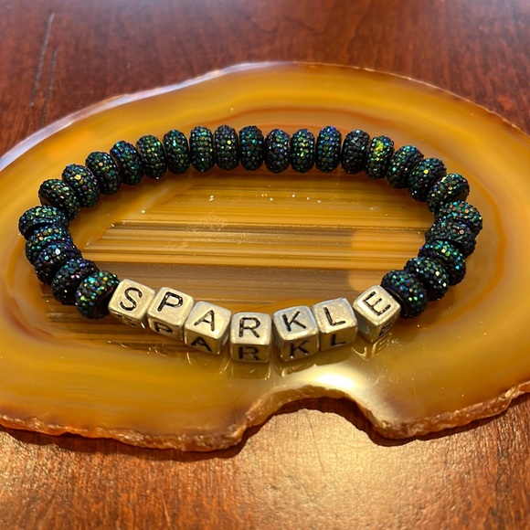 Whimsical “SPARKLE” Stretch Bracelet - Picture 2 of 2